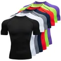Magliette sportive da corsa a maniche corte Fitness maglia da basket ad asciugatura rapida camicia a