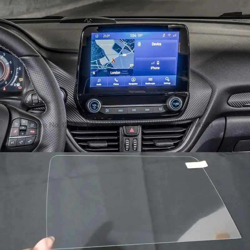 Pellicola per schermo di navigazione per auto da 8 pollici per Ford Puma Ecosport Kuga Fiesta MK8 Transit Escape 2019 2020 2021 Vetro temperato