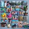 Magneti per frigorifero Giappone Dubai Miami USA Norvegia Britannico Curacao Cambogia Grecia