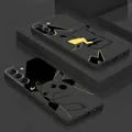 Custodia per telefono Pokemon Pikachu per Samsung Galaxy S21 S9 S20 FE S23 S24 Ultra 5G S22 Plus S10 Nota 20 Ultra 10 Cover opaca TPU morbida