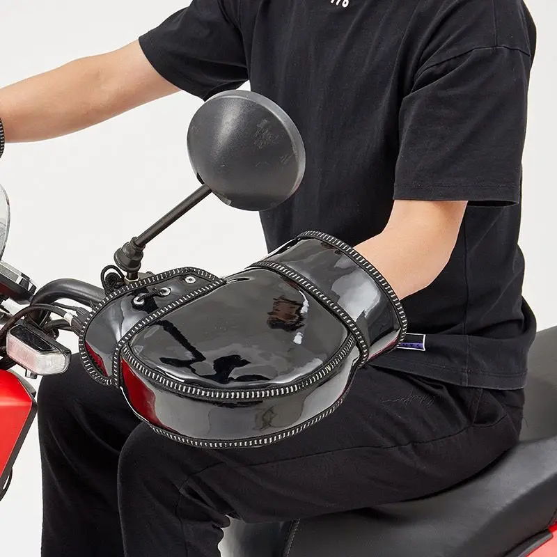 Guanti protettivi per scooter da moto, spessi e caldi, per manubrio, impugnatura, per manubrio, antipioggia, per equitazione, scaldini invernali, con copertura termica