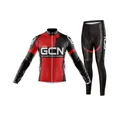 2023 NEW Pro Gcn Team autunno ciclismo Jersey Set pantaloni con bretelle Ropa Mountain Bike Jersey