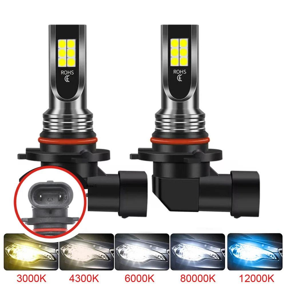 2 Pz H11 H8 LED Auto Fendinebbia Lampadine Faro H9 H4 H7 H1 9005 HB3 9006 HB4 H16JP Guida Corsa e Jogging Luce Auto Lampade A Led 6500K 12V