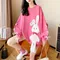 Star Clothes Kawaii Cute felpa Streetwear Anime Women Pulovers Bunny Top manica lunga da donna
