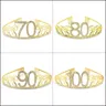 Oro 70 80 90 100 Strass Compleanno Tiara Crown Cake Topper per Le Donne 70th 80th 90th 100th Di