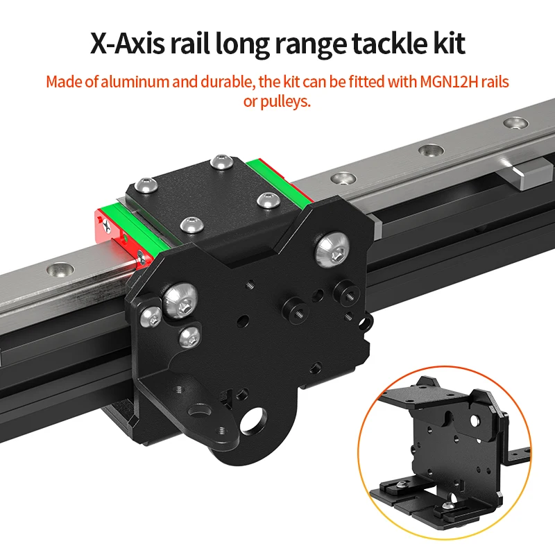 Parti della stampante 3D asse X MK8/MK10 guide lineari estrusore Direct Drive Ender3 Kit di aggiornamento staffa Backplane per Ender 3/Cr10