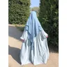 Lungo Khimar Ramdan Eid musulmano lungo Hijab Headcarf donne un pezzo Khimars Jubha abbigliamento
