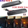 2 pz LED Dinamico Indicatore Laterale Indicatori di Direzione Lampeggiante Lampeggiante Luce Per BMW E46 3er Limo Coupe Compatto Cabriolet