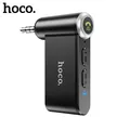 Hoco 3.5mm Jack AUX Car Bluetoother 5.0 Ricevitore Microfono wireless Adattatore vivavoce in auto Per musica Audio Aux BT Ricevitore per cuffie