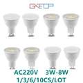 1-10 pz GU10 MR16 GU5.3 LED Lampada faretto lampadina 38 /120 gradi Lampara 220V Bombillas Led MR16