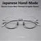 Nuovi occhiali da vista giapponesi fatti a mano occhiali da vista in titanio ultraleggero da uomo