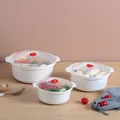 GIANXI Forno a microonde Scatola speciale Pentola per zuppa riscaldata Panini al vapore caldi al riso con coperchio Utensile da cucina ecologico per uso alimentare
