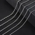 Skyrim 60cm collana lunga torsione catena classica dichiarazione in acciaio inossidabile catene