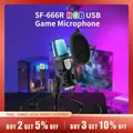 Microfono USB microfono RGB condensatore microfono da gioco per Podcast Studio di registrazione