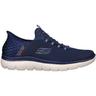 SKECHERS Herren Freizeitschuhe SUMMITS, Größe 45 in Blau