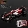 Bburago 1:43 Alfa Romeo F1 Racing Team C42 #24 Guanyu Zhou #77 Valtteri Bottas Alloy Car Diecast
