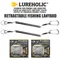 Lureholc 25 cm ~ 100 cm Richiamo Cordini da pesca Nautica Corde multicolori Kayak Campeggio Pinze