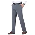 Pantaloni formali uomo spessore autunno nero blu grigio elastico elasticizzato abito allentato Big