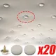 10/20pcs Interni Auto Tetto Fissaggio Fibbie Vite Set Headliner Panno Tessuto Rivetti Fermo Fibbia