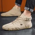 Scarpe Casual In pelle per uomo Sneakers Luxury 2023 nuovo In mocassini moda maschile scarpe