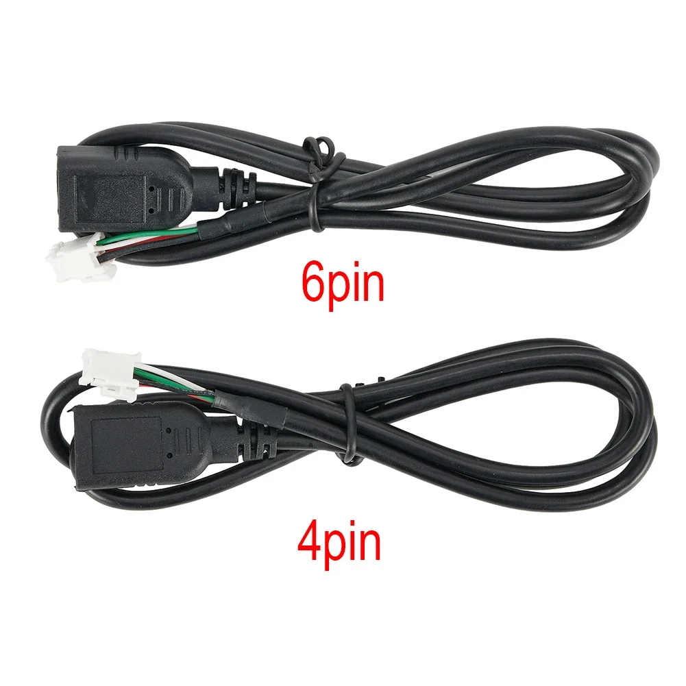 Adattatore cavo USB per auto da 2 pezzi 75 cm connettore 4 pin e 6 pin adattatore cavo di prolunga USB adattatore cavo USB stereo per autoradio