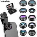 Obiettivo della fotocamera del telefono Kit obiettivo del telefono Clip su Fisheye/Macro/obiettivo grandangolare per iPhone 16 15 14 13 12 11 Pro Max Smartphone Samsung