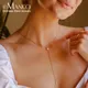 eManco Collana di gioielli con catena color oro moda per donna Perle d'imitazione Perline Ciondolo Regali di nozze Gioielli in acciaio inossidabile