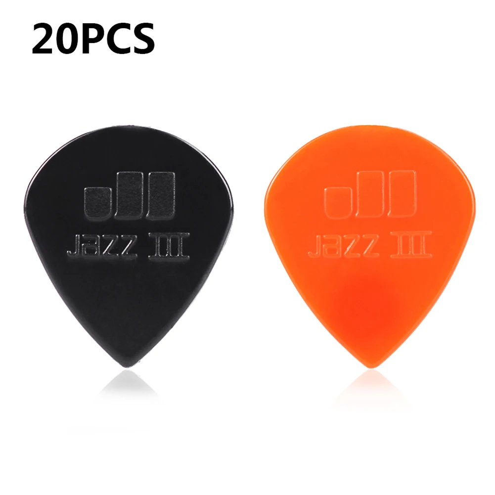 20/50 Pcs plettri per chitarra Tortex Jazz III XL plettro per chitarra plettro Mediator parti per chitarra accessorio plettri in Nylon per chitarra colorata