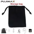 PUJIMAX borsa portaoggetti portatile per auricolari borsa in tessuto di velluto Premium per