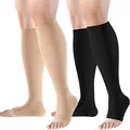 Calze a compressione mediche Open Toe S/M/L/XL/XXL calze a compressione sportive calze a