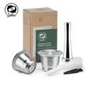 ICafilas Capsula di caffè riutilizzabile per macchina da caffè in acciaio inossidabile per macchina Nespresso Filtro riutilizzabile per Cafeteira inissia