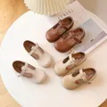 Scarpe in pelle per ragazze scarpe basse per bambini Princess Sweet Little Kids scarpe morbide