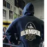 OLYMPIA autunno e inverno nuova felpa con cappuccio Fitness commemorativa Orsay Trend Olympia Casual