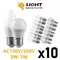 Lampadine a LED da 10 pezzi a basso consumo energetico G45 C37 E14 E27 3W-7W AC230V AC110V
