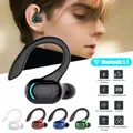 Auricolari Bluetooth 5.2 Cuffie wireless impermeabili con microfono Mini ganci per l'orecchio Auricolari musicali stereo HiFi per telefono