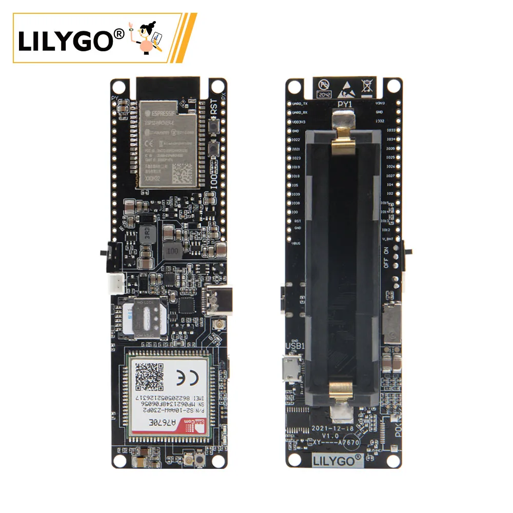 LILYGO® TTGO T-A7670G/E/SA R2 4G modulo SIM LTE CAT1 supporto ESP32 scheda TF GSM/GPRS/EDGE A7670G A7670E A7670SA