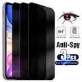 3PCS Full Cover proteggi schermo Anti-spia per iPhone 11 12 13 14 15 PRO MAX Privacy Glass per iPhone 14 Pro 8 Plus XS Max Glass