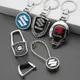 Portachiavi con logo per auto Suzuki in metallo/pelle 3D per Swift SX4 Alto Grand Vitara Jimny Baleno Portachiavi Portachiavi Accessori auto