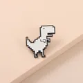 Tyrannosaurus Rex smalto Pin s carino spille di dinosauro bianco per borsa vestiti spilla per zaini