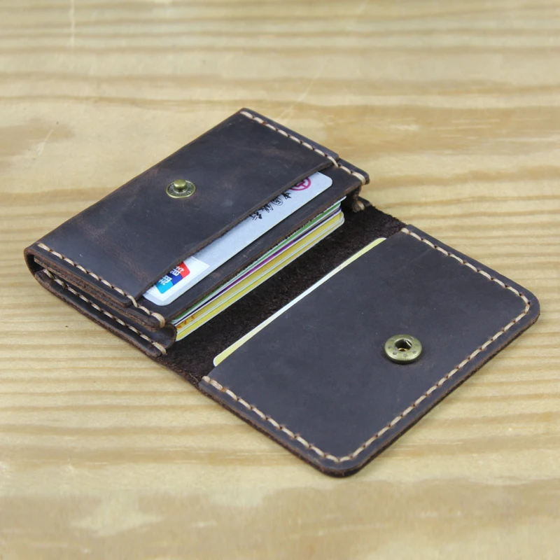 Porta carte di credito in vera pelle fatto a mano Porta carte di credito Porta carte di credito Porta carte d