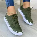 2023 nuove scarpe vulcanizzate basse da donna scarpe Casual con punta tonda scarpe basse scarpe da