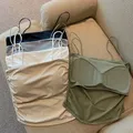 Canotta estiva in seta di ghiaccio, pettorina da donna, fondo anti-luce, bella biancheria intima