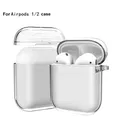 Custodie trasparenti per custodie AirPods Custodia protettiva per auricolari wireless Bluetooth per Airpods 2 1 PC Custodia rigida trasparente