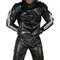 Tuta da uomo con cappuccio in pelle PU Abbigliamento sportivo casual Tuta da jogging con cappuccio Abbigliamento sportivo Completo da uomo Tuta succosa