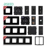 BSEED EU Standard Glass Socket Frames RJ45 PC CAT5 TV /ST HDMI Socket Parts presa a muro con USB