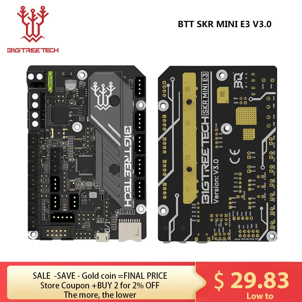 BIGTREETECH SKR MINI E3 V3.0 Scheda Madre 3D TMC2209 Parti Della Stampante 3D Per Ender 3 Aggiornamento Ender 3 V2 BTT SKR V1.4 Turbo Octopus