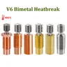 Parti della stampante 3D V6 Bi-Metal Heat Break gola in lega di titanio E3D V6 Smooth Heatbreak All