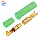 25/50/100 set 4.0 terminale proiettile connettore cavo elettrico per auto diametro 4mm femmina + maschio + custodia terminale pressa a freddo verde