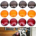 2 pz/4 pz LED Indicatore di Direzione Luce Indicatore Fumo Rosso Giallo Copriobiettivo Per Harley Sportster 883 1200 Glide Dyna Fatboy Road King