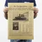 Classico The New York Times Storia Poster Titanic Shipwreck Vecchio giornale Kraft Adesivi murali in